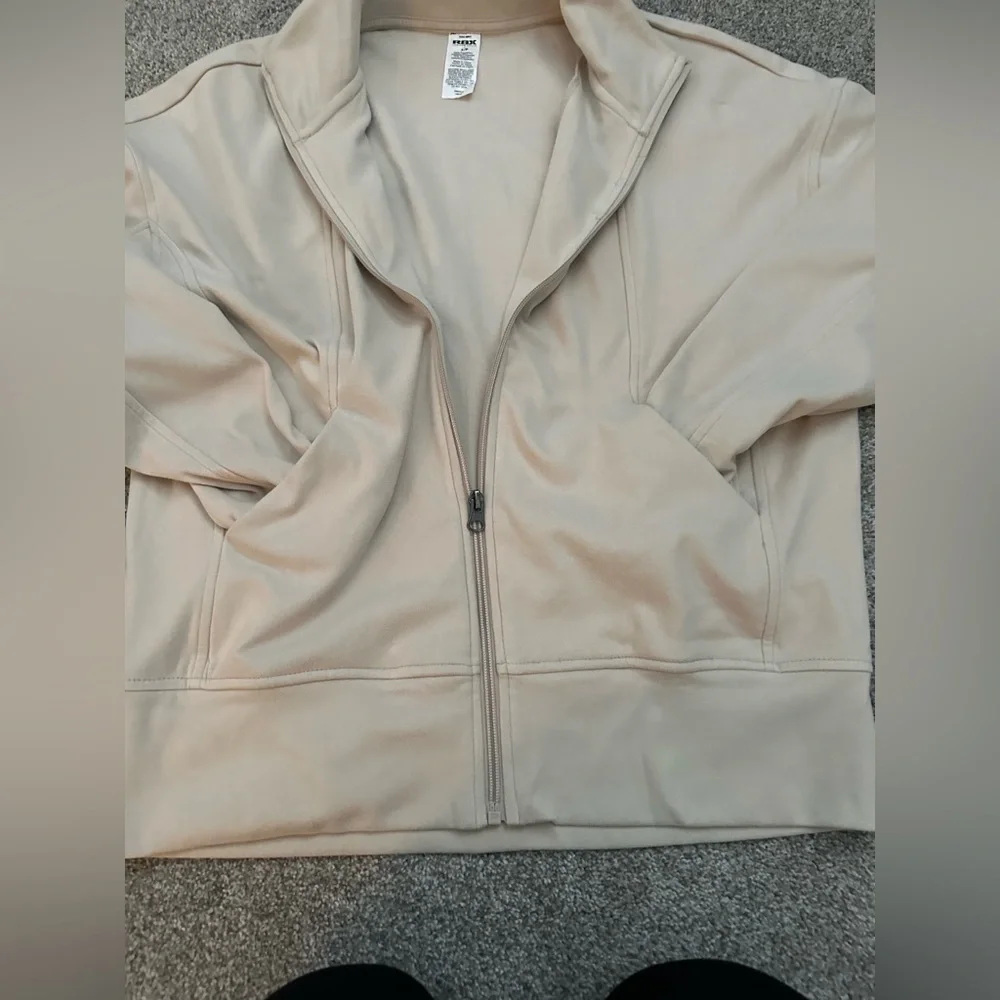 RBX Women's Cream zip up  Jacket  Small